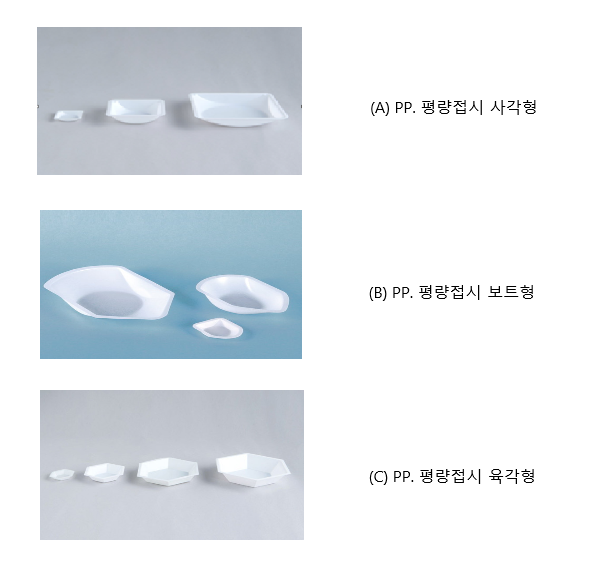 플라스틱 평량 접시, 정전기 방지용